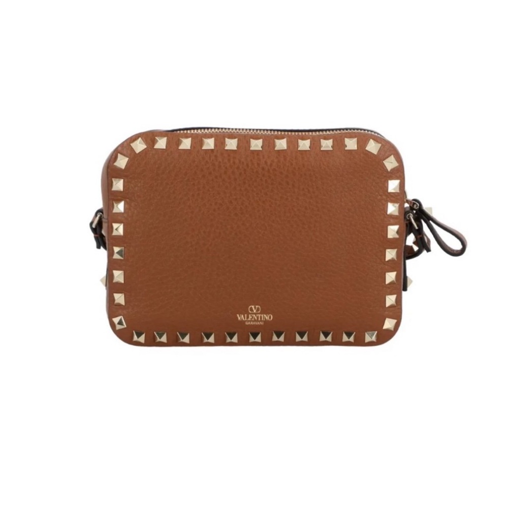 Valentino Garavani Rockstud grainy leather camera bag